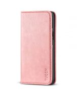 TUCCH iPhone 13 Pro Wallet Case, iPhone 13 Pro PU Leather Case with Folio Flip Book Style, Kickstand, Card Slots, Magnetic Closure - Rose Gold