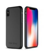 SHIELDON iPhone XS / iPhone X Case -  Black Case for Apple iPhone X / iPhone 10 - Plateau Series