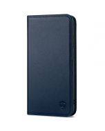 SHIELDON SAMSUNG Galaxy S23FE Wallet Case, SAMSUNG S23FE Leather Cover Flip Folio Book Case - Navy Blue