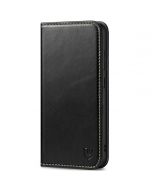 SHIELDON SAMSUNG Galaxy S23FE Wallet Case, SAMSUNG S23FE Leather Cover Flip Folio Book Case - Retro Black