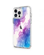 SHIELDON iPhone 13 Pro Max Clear Case Anti-Yellowing, Transparent Thin Slim Anti-Scratch Shockproof PC+TPU Case with Tempered Glass Screen Protector for iPhone 13 Pro Max 5G - Pattern Colorful Painted