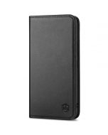 SHIELDON SAMSUNG S22 Wallet Case - SAMSUNG GALAXY S22 Genuine Leather Case Folio Cover - Black