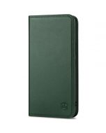 SHIELDON SAMSUNG S22 Plus Wallet Case - SAMSUNG GALAXY S22 Plus Genuine Leather Case Folio Cover - Midnight Green