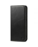 SHIELDON SAMSUNG Galaxy S23 Plus Wallet Case, SAMSUNG S23 Plus Leather Cover Flip Folio Book Case - Black - Retro