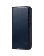 SHIELDON SAMSUNG Galaxy S23 Plus Wallet Case, SAMSUNG S23 Plus Leather Cover Flip Folio Book Case - Dark Blue - Retro