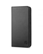 SHIELDON SAMSUNG Galaxy S23 Wallet Case, SAMSUNG S23 Leather Cover Flip Folio Book Case - Black