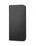 SHIELDON SAMSUNG Galaxy S24 Genuine Leather Wallet Case, SAMSUNG S24 Flip Case Folio Book Magnet Cover - Full Grain Black