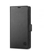 SHIELDON SAMSUNG Galaxy S24 Ultra Wallet Case, SAMSUNG S24 Ultra Leather Cover Flip Folio Book Case - Black