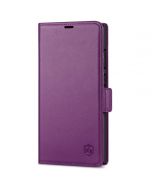 SHIELDON SAMSUNG Galaxy S24 Ultra Wallet Case, SAMSUNG S24 Ultra Leather Cover Flip Folio Book Case - Purple