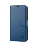 SHIELDON iPhone 14 Pro Wallet Case, iPhone 14 Pro Genuine Leather Cover with Magnetic Clasp - Royal Blue