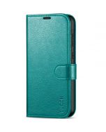 TUCCH SAMSUNG GALAXY A55 Wallet Case, SAMSUNG A55 Leather Case Folio Cover - Full Grain Cyan