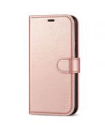 TUCCH iPhone 11 Wallet Case with Magnetic, iPhone 11 Leather Case - Shiny Rose Gold