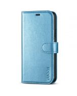 TUCCH iPhone 11 Wallet Case with Magnetic, iPhone 11 Leather Case - Shiny Light Blue