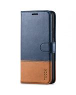 TUCCH iPhone 11 Wallet Case with Magnetic, iPhone 11 Leather Case - Dark Blue & Brown