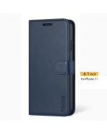 TUCCH iPhone 11 Wallet Case with Magnetic, iPhone 11 Leather Case - Blue
