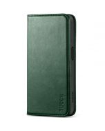 TUCCH iPhone 15 Wallet Case, iPhone 15 Phone Case with Card Slots - Midnight Green