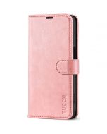 TUCCH iPhone 15 Pro Max Leather Wallet Case, iPhone 15 Pro Max Flip Phone Case - Rose Gold