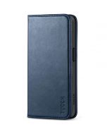 TUCCH iPhone 15 Pro Max Leather Wallet Case, iPhone 15 Pro Max Folio Phone Case - Dark Blue