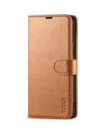 TUCCH SAMSUNG GALAXY S22 Wallet Case, SAMSUNG S22 PU Leather Case Flip Cover - Light Brown