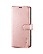 TUCCH SAMSUNG GALAXY S22 Wallet Case, SAMSUNG S22 PU Leather Case Flip Cover - Shiny Rose Gold