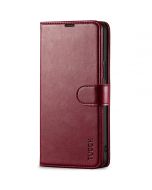 TUCCH SAMSUNG GALAXY S22 Plus Wallet Case, SAMSUNG S22 Plus PU Leather Case Book Flip Folio Cover - Wine Red