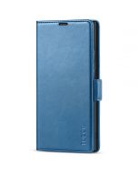 TUCCH SAMSUNG S22 Ultra Wallet Case, SAMSUNG Galaxy S22 Ultra PU Leather Cover Book Flip Folio Case with Dual Magnetic Tab - Light Blue