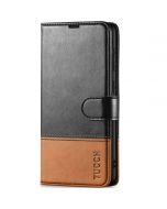 TUCCH SAMSUNG GALAXY S23FE Wallet Case, SAMSUNG S23FE PU Leather Case Flip Cover - Black & Brown