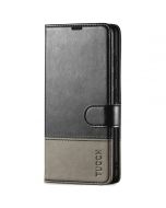 TUCCH SAMSUNG GALAXY S23 Plus Wallet Case, SAMSUNG S23 Plus PU Leather Case Book Flip Folio Cover - Black & Grey