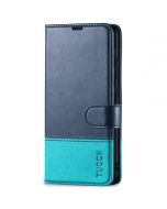 TUCCH SAMSUNG GALAXY S23 Plus Wallet Case, SAMSUNG S23 Plus PU Leather Case Book Flip Folio Cover - Dark Blue & Light Blue