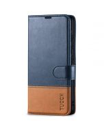 TUCCH SAMSUNG GALAXY S23 Plus Wallet Case, SAMSUNG S23 Plus PU Leather Case Book Flip Folio Cover - Dark Blue & Brown