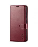 TUCCH SAMSUNG GALAXY S23 Plus Wallet Case, SAMSUNG S23 Plus PU Leather Case Book Flip Folio Cover - Wine Red