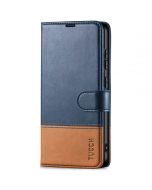 TUCCH SAMSUNG GALAXY S24 Wallet Case, SAMSUNG S24 PU Leather Case Flip Cover - Blue & Brown