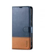 TUCCH SAMSUNG GALAXY S24 Plus Wallet Case, SAMSUNG S24 Plus PU Leather Case Book Flip Folio Cover - Blue & Brown