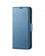 TUCCH SAMSUNG GALAXY Z FOLD 3 Wallet Case, SAMSUNG Z FOLD 3 Flip Case with S Pen Holder - Lake Blue