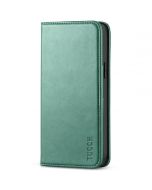 TUCCH iPhone 14 Plus Wallet Case, iPhone 14 6.7-Inch Plus Flip Folio Book Cover, Magnetic Closure Phone Case - Myrtle Green