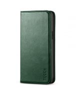 TUCCH iPhone 14 Plus Wallet Case, iPhone 14 6.7-Inch Plus Flip Folio Book Cover, Magnetic Closure Phone Case - Midnight Green