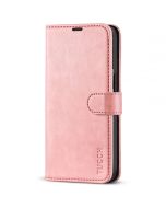 TUCCH iPhone 14 Wallet Case, iPhone 14 PU Leather Case, Folio Flip Cover with RFID Blocking, Credit Card Slots, Magnetic Clasp Closure - Rose Gold