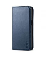 TUCCH iPhone 14 Pro Max Leather Case, iPhone 14 Pro Max PU Wallet Case with Stand Folio Flip Book Cover and Magnetic Closure - Dark Blue