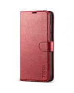 TUCCH iPhone 14 Pro Max Wallet Case, iPhone 14 Pro Max PU Leather Case with Folio Flip Book RFID Blocking, Stand, Card Slots, Magnetic Clasp Closure - Dark Red