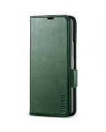 TUCCH SAMSUNG GALAXY Z FOLD4 5G Wallet Case with S Pen Holder Dual Magnetic Tab Closure Book Folio Flip Style - Midnight Green