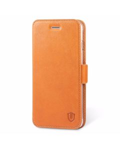 SHIELDON iPhone 7 Plus Flip Case - Genuine Leather Case