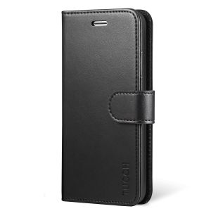 TUCCH iPhone X Wallet Case - iPhone 10 Premium PU Leather Flip Folio Case with Card Slot, Cash Clip, Stand Holder and Magnetic Closure, TPU Shockproof Interior Protective Case