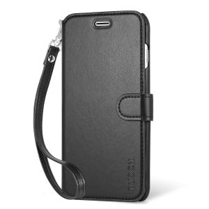 TUCCH iPhone 6S / 6 Plus Case, Wrist Strap, Wallet Case