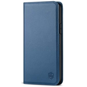 SHIELDON iPhone 11 Pro Wallet Case, Genuine Leather, Auto Sleep/Wake, RFID Blocking, Magnetic Closure - Royal Blue