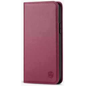 SHIELDON iPhone 11 Pro Wallet Case, Genuine Leather, Auto Sleep/Wake, RFID Blocking, Magnetic Closure - Red Violet