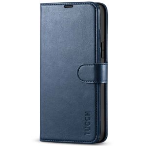 TUCCH iPhone 13 Pro Max Wallet Case, iPhone 13 Pro Max PU Leather Case with Folio Flip Book RFID Blocking, Stand, Card Slots, Magnetic Clasp Closure - Dark Blue