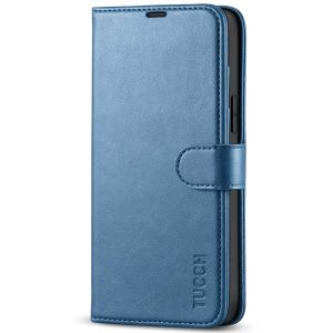 TUCCH iPhone 13 Pro Max Wallet Case, iPhone 13 Pro Max PU Leather Case with Folio Flip Book RFID Blocking, Stand, Card Slots, Magnetic Clasp Closure - Light Blue