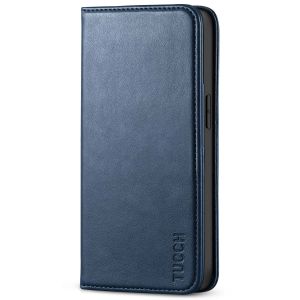 TUCCH iPhone 13 Pro Wallet Case, iPhone 13 Pro PU Leather Case with Folio Flip Book Style, Kickstand, Card Slots, Magnetic Closure - Dark Blue