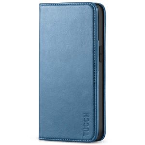 TUCCH iPhone 13 Pro Max Leather Case, iPhone 13 Pro Max PU Wallet Case with Stand Folio Flip Book Cover and Magnetic Closure - Light Blue