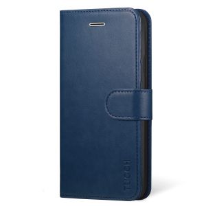 TUCCH iPhone XS Max Wallet Case - iPhone XS Max Leather Cover - Blue